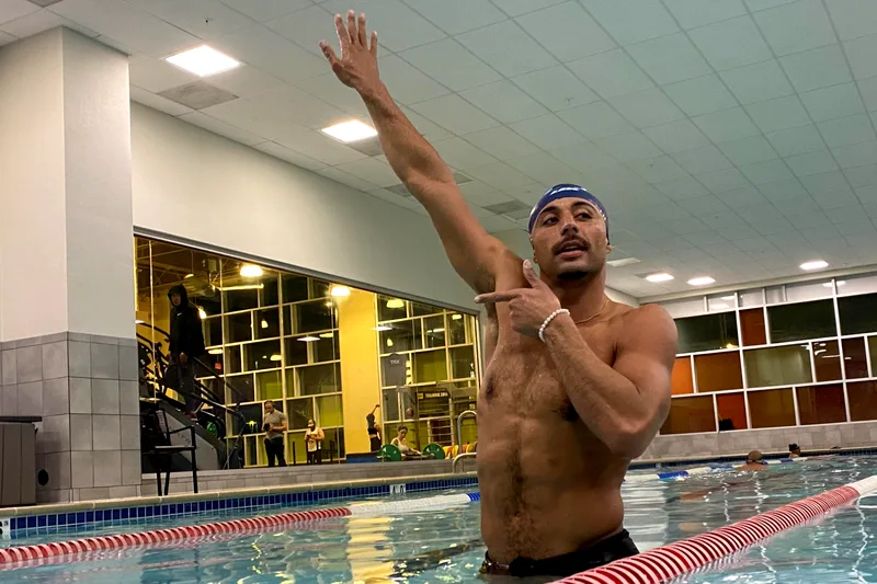 Yusuf Tibazi, head coach at High Quality Swim Lessons